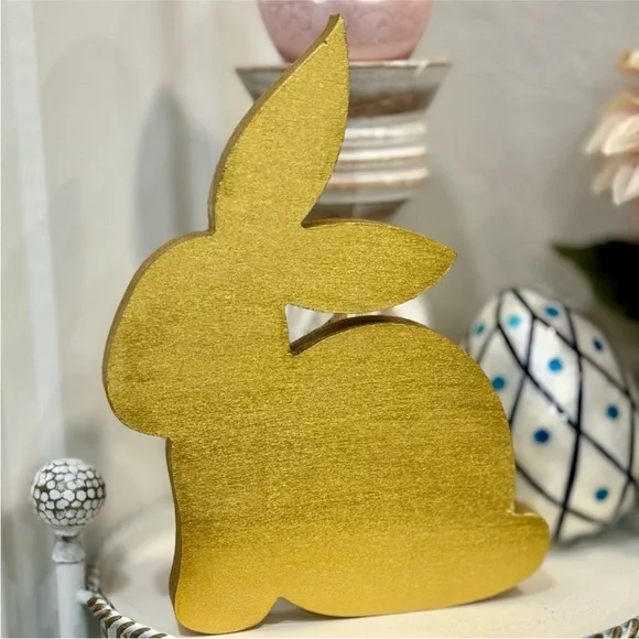 Hand Crafted Royal Check Easter Bunny - Picture 3 of 4